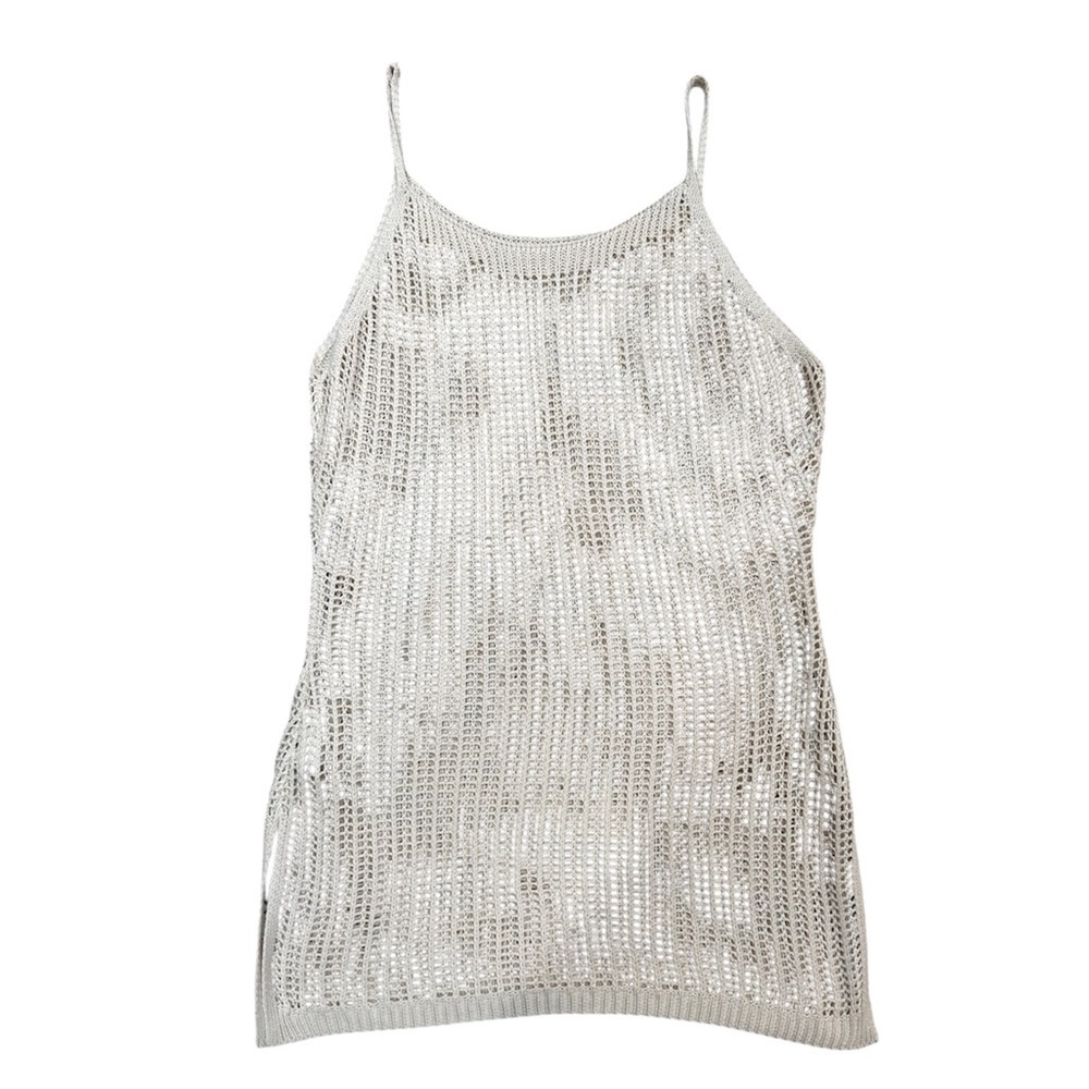 Cream SHEIN Mesh Coverup